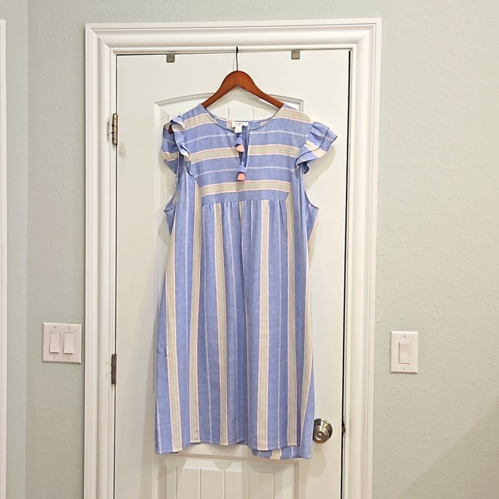 Loft blue summer dress XL